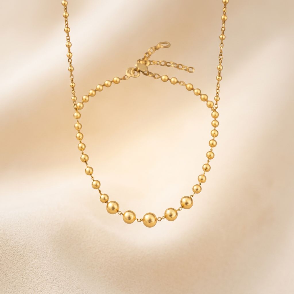 Gold Ball Chain Necklace
