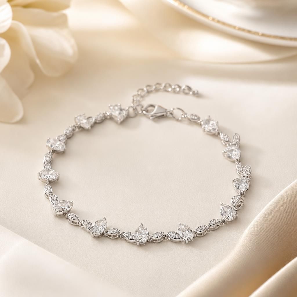 Brilliant CZ Line Bracelet